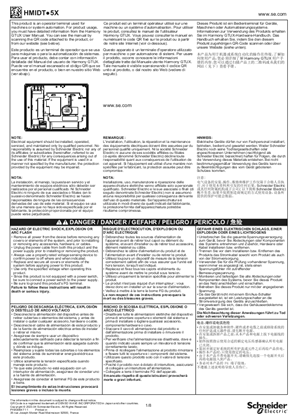 Image of HMIDT●5X Operator terminal, Instruction Sheet