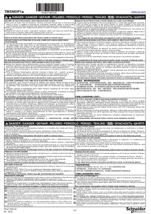 Hình ảnh của TM5NEIP1. IP20 I/O Distributed Performance EtherNet/IP FieldBus Interface TM5 Module, Instruction Sheet
