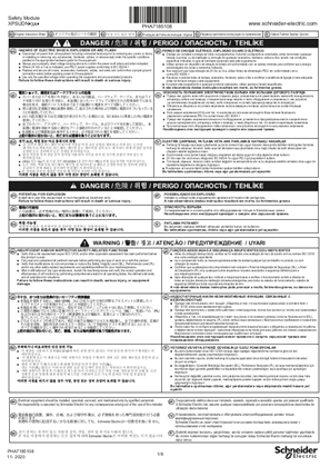 Imagine a Harmony XPS Universal - XPSUDN Safety Module, Instruction Sheet B
