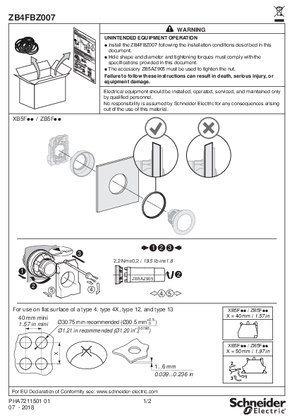 Image of ZB4FBZ007 Liquid Spray Protective Washer, Instruction Sheet