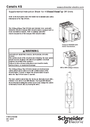 Image of SUPPLEMENTAL INSTRUCTION SHEET FOR KSB