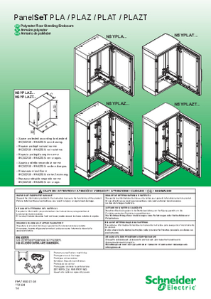Hình ảnh của PanelSeT PLA PLAT PLAZT PLAZ - Polyester Floor Standing Enclosure - Instruction sheet