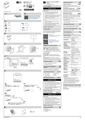 Image of Wiser 1 Gang Micro Module Switch