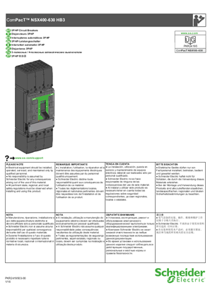的映像 ComPacT NSX400-630 HB3说明书