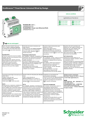 Hình ảnh của EcoStruxure Panel Server Universal Wired by Design - Instruction sheet