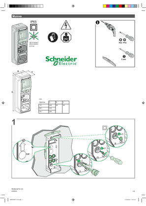 Образ Mureva Mini Enclosure for socket outlets Installation sheet