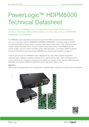 Image of HDPM6000 Technical Datasheet - Web version