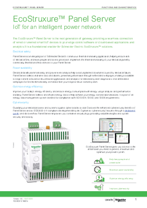 Imagen de EcoStruxure Panel Server Catalogue - Web Version