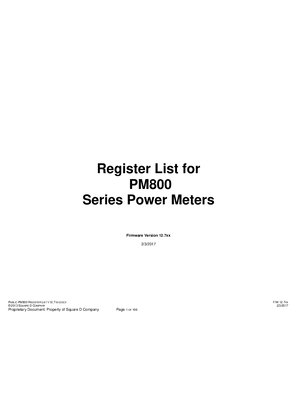 Image of PM800 Register List v12.7xx
