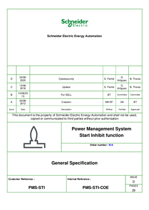 Image of PMS General Specification_Start Inhibit_vD
