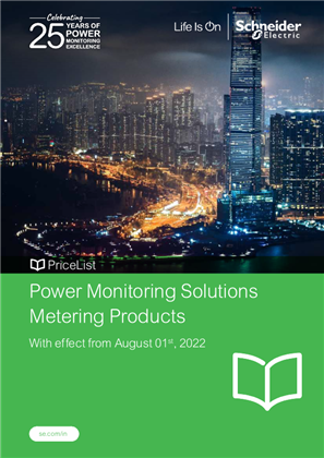 Image of Power Monitoring Solutions Metering Products Price List - August 2022