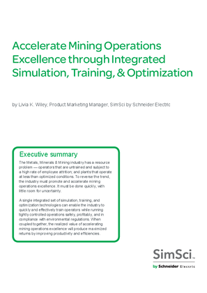 Image of Accelerate Mining Operations Excellence through Integrated Simulation, Training, & Optimization