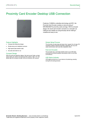 Imagen de Proximity Card Encoder Desktop USB Connection