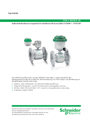 Bild von Batteriebetriebener magnetisch-induktiver Wasserzähler 6500W + IMT65W