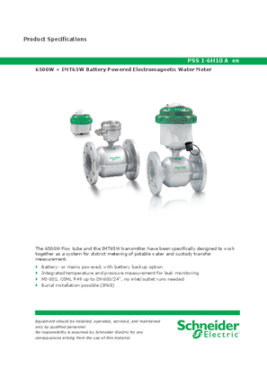 Image of 6500W + IMT65W Battery Powered Electromagnetic Water Meter