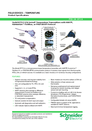 profibus transmitters fieldbus hart protocol temperature foundation series document number