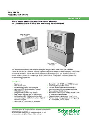 Image of Model 875CR Intelligent Electrochemical Analyzer for Contacting Conductivity and Resistivity Measurements