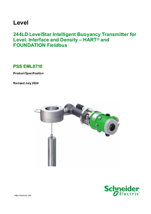 Image of 244LD Level Buoyancy Transmitter Product Specification Sheet