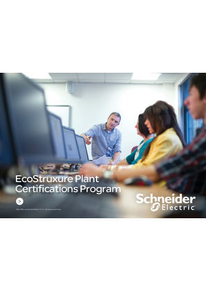 Image of EcoStruxure Plant Certification eBrochure 2020