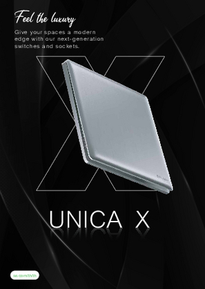 Image of Unica X Switches & Sockets Catalog Thailand (English Version)