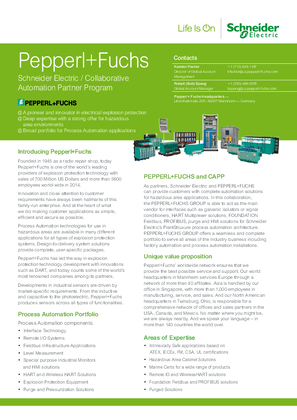 Image of Brochure Pepperl and Fuchs