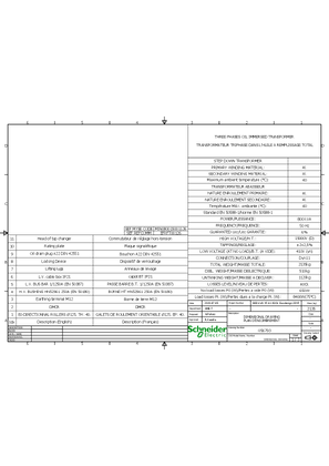 Image de Plan et Dimensions pour Transformateur MIN080015001126