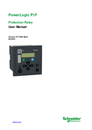 Image of User Manual - PowerLogic P1F 2.0