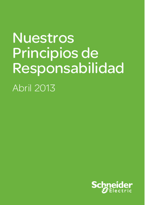 Imagen de Principios de Responsabilidad Schneider Electric