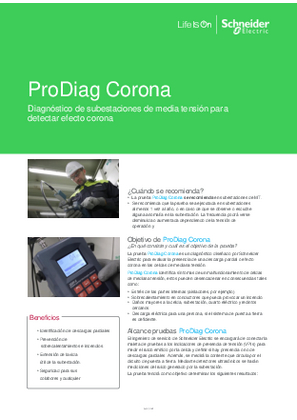 Imagen de ProDiag Corona. Diagnóstico de subestaciones de media tensión para detectar efecto corona