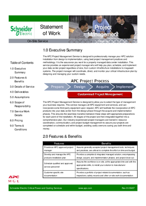 Bild von Project Management SOW
