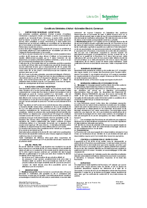 Image de Conditions Générales d’Achat - Schneider Electric Cameroun