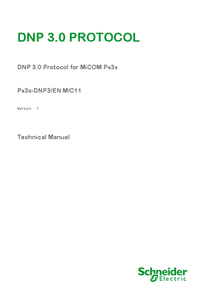 이미지 DNP 3.0 Protocol, Manual Px3x-DNP3/EN M/C11