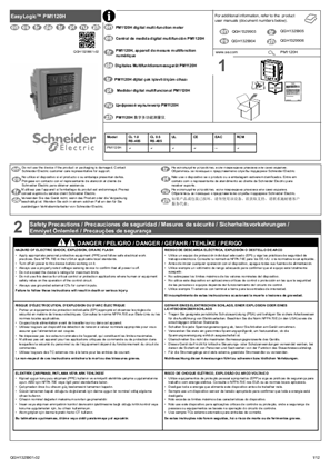 Slika korisnika EasyLogic™ PM1120H Installation Sheet
