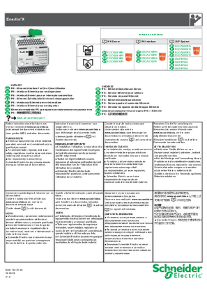 Slika korisnika EnerlinX IFE - Ethernet Interface For One Circuit Breaker / Ethernet Switchboard Server - Instruction Sheet