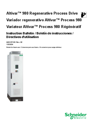 Image of Altivar 980 Process Drives Installation and User Guide