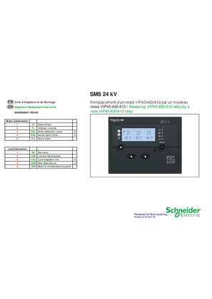 Image of REPLACING VIP45-400-410 BY VIP45-400- ( and new relay VIP410)
