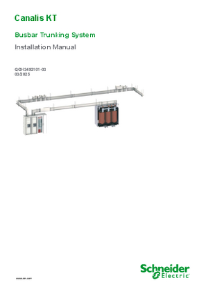 Image of Canalis KT Busbar Trunking System - Installation Manual