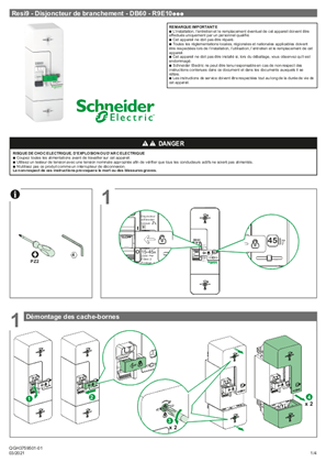Image de Notice de montage - Resi9 DB60 2P OPTIMUM 500 ENEDIS