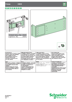 Image de Prisma - 03018 / 03020 - Notice de montage