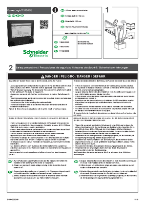 Image of PowerLogic RD192 installation guide