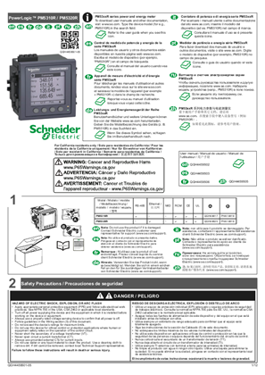 Slika korisnika PowerLogic™ PM5310R / PM5320R - Instruction sheet