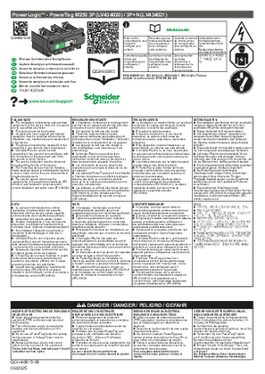 Image of PowerTag M250 Wireless Energy Sensor - Instruction Sheet