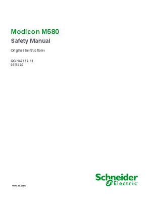 Image of Modicon M580, Safety Manual