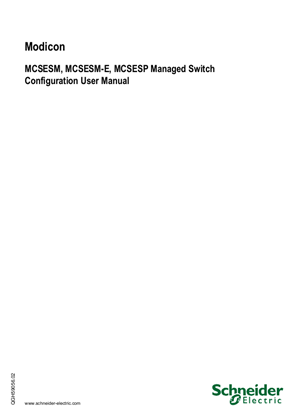 Image of MCSESM, MCSESM-E, MCSESP Managed Switch, User Manual Configuration