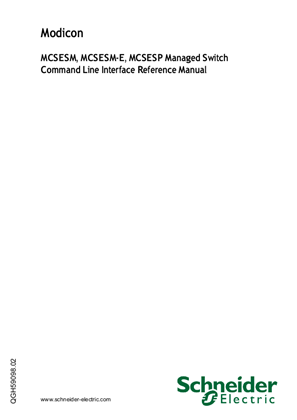 Obrázek MCSESM, MCSESM-E, MCSESP Managed Switch, Command Line Interface Reference Manual