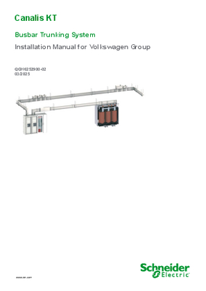 的映像 Canalis KT Busbar Trunking System - Installation Manual for Volkswagen Group