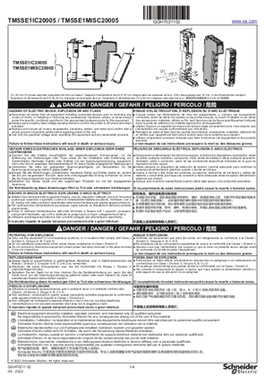 Image de TM5SE1IC20005 / TM5SE1MISC20005 Expert Modules (High Speed Counter), Instruction de service