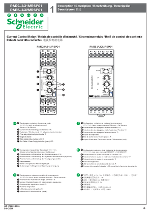 Image of RM22JA31... / RM35JA32... Current Control Relay, Instruction Sheet
