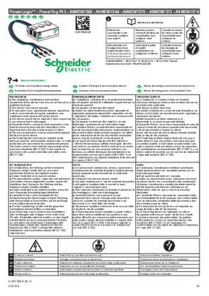 Imagen de PowerTag F63 - Sensor de energia a comunicación inalambrica para las gamas de equipo modular Acti9 y Multi9 - guia de servicio