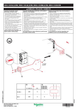 Image of 60 A: GS2G(L)U3N; 100 A: GS2J(L)U3N; 200 A: GS2M(L)U3N; 400 A: GS2QU3N—Instruction Bulletin QGH8272600